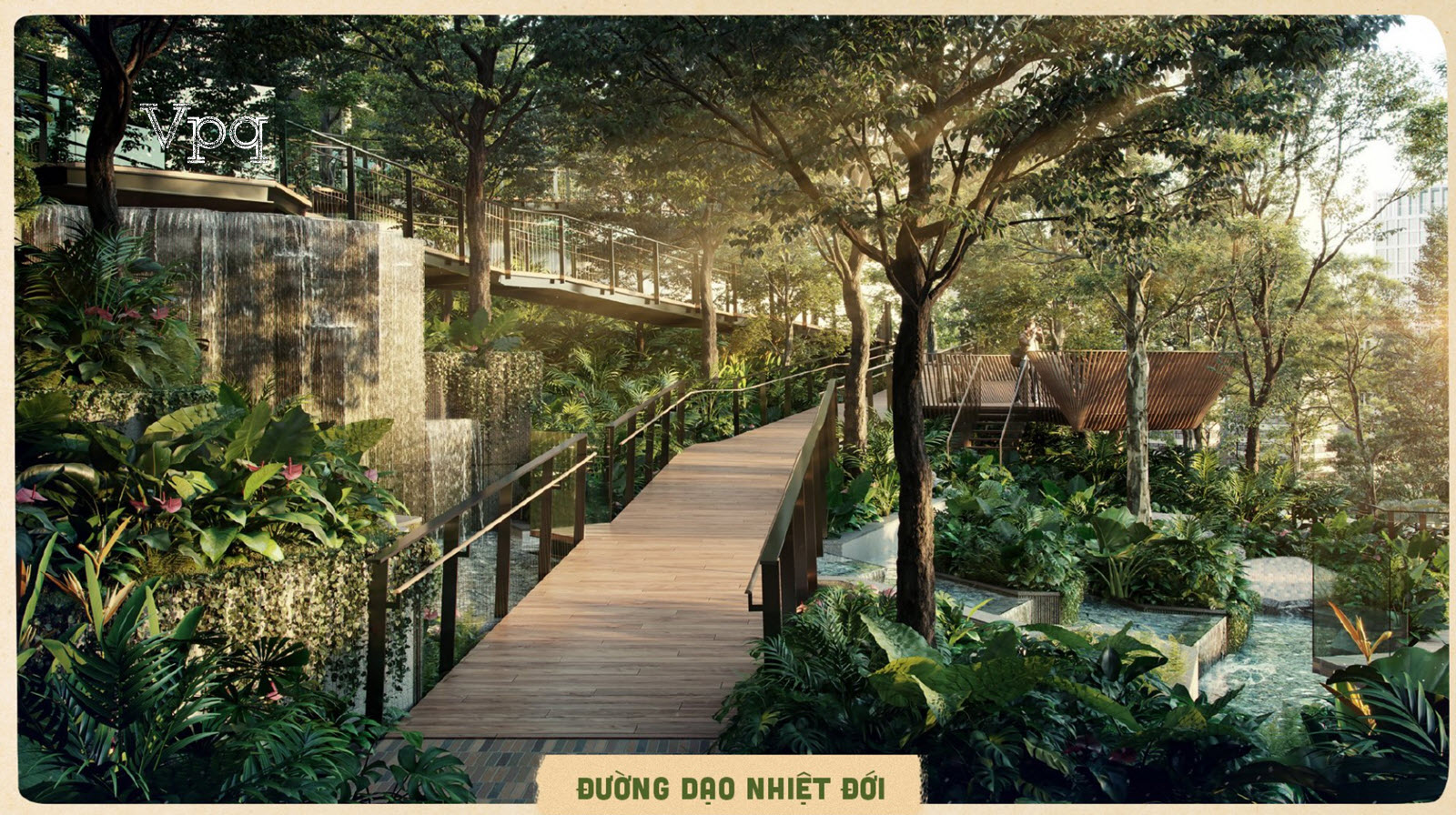 Tiện ích đường dạo nhiệt đới Meraki Ecopark