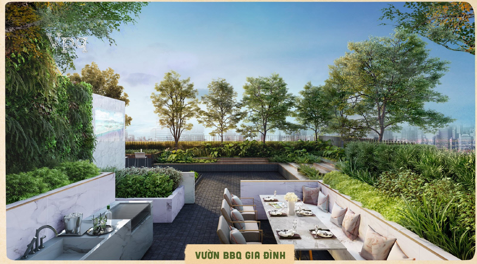 Các khu vườn BBQ gia đình
