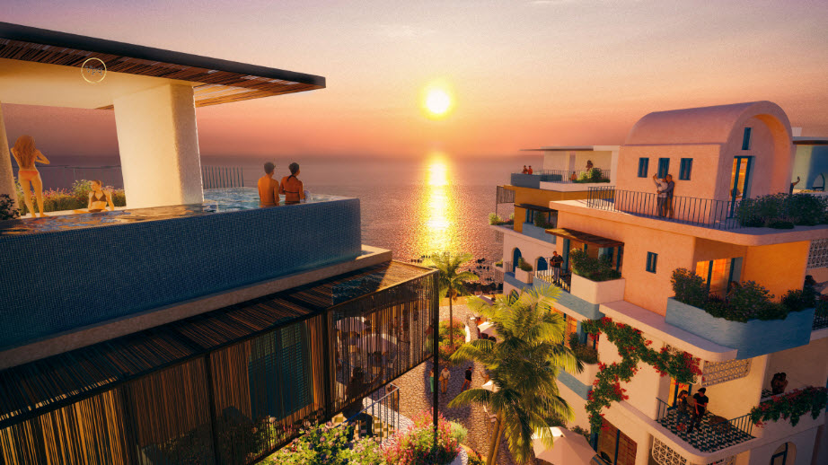Shophouse Santorini H&ograve;n Thơm sở hữu những khoảnh khắc ho&agrave;ng h&ocirc;n đẹp nhất Ph&uacute; Quốc