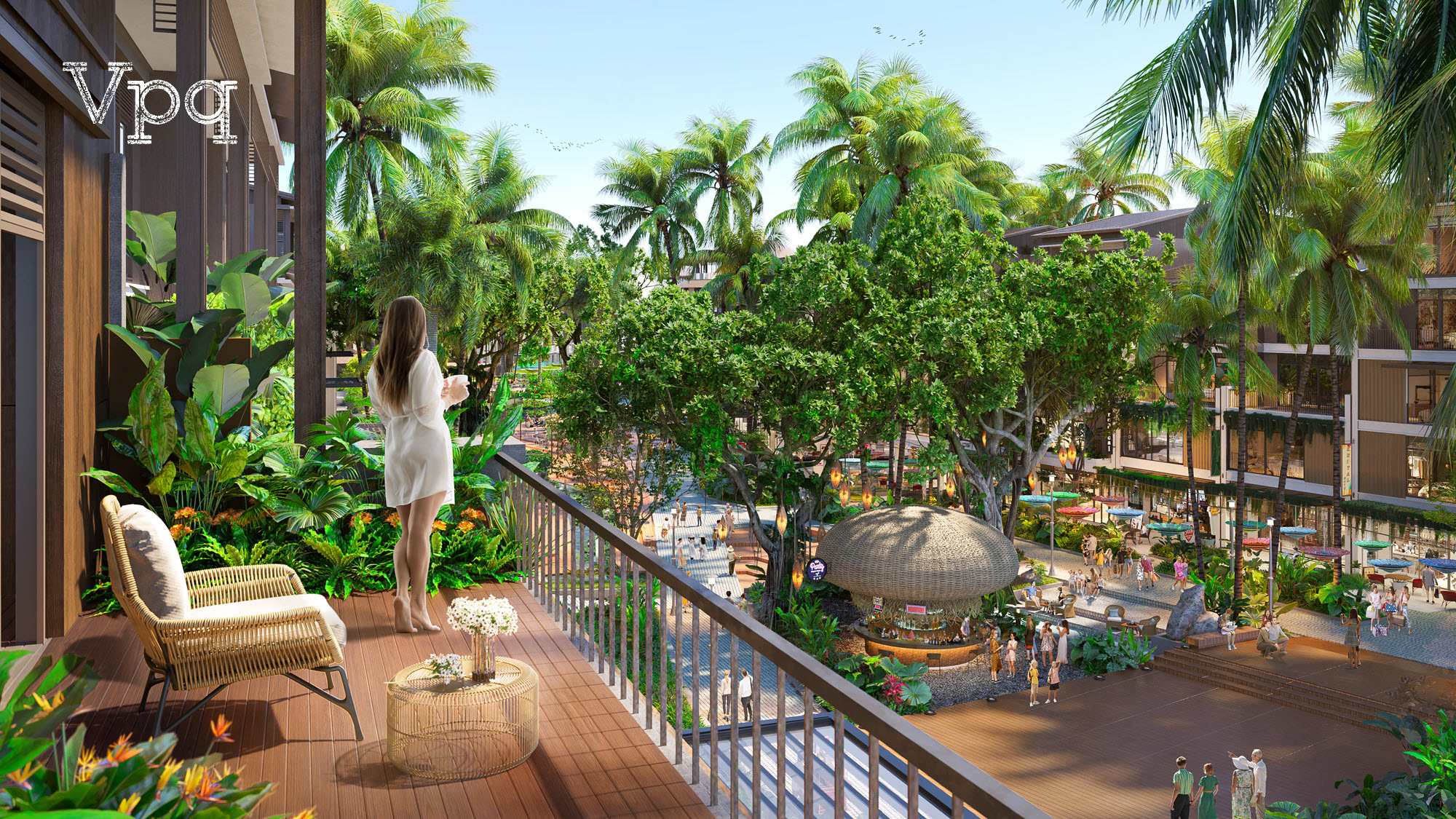 Phối cảnh ban c&ocirc;ng Makaio Park House