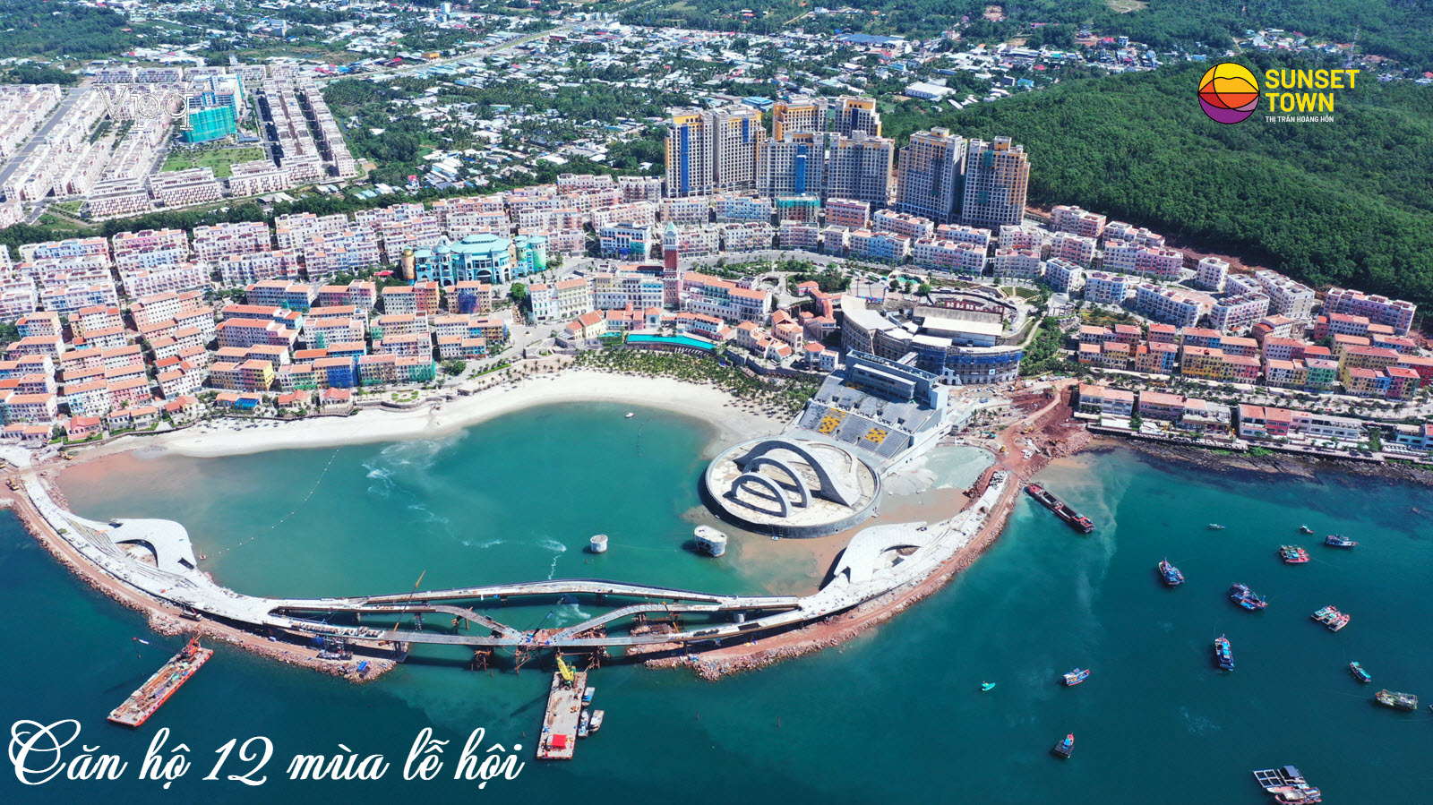 Vị tr&iacute; căn hộ Sun Grand City Hillside Residence giữa l&ograve;ng Sunset Town