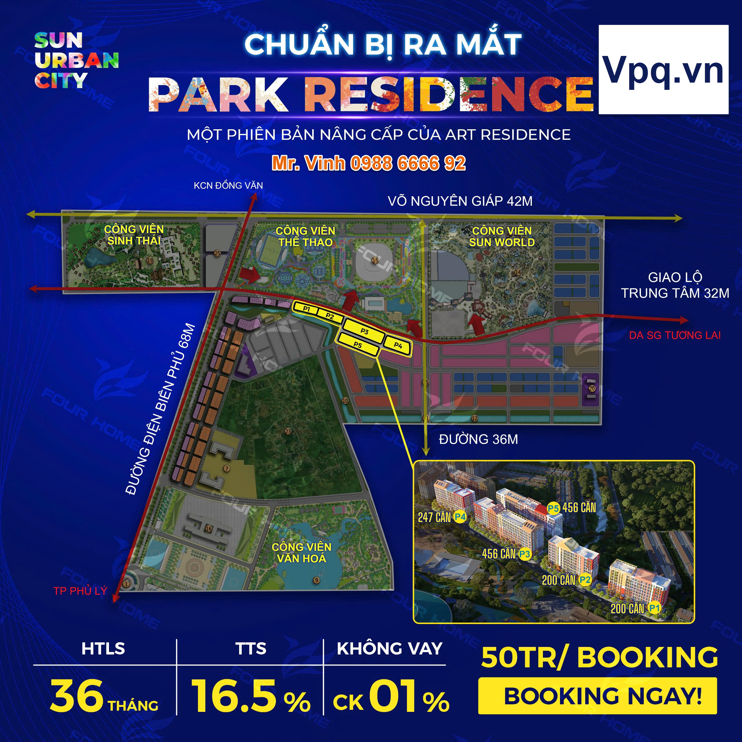 Vị tr&iacute; chiến lược của 5 t&ograve;a căn hộ Park Residence