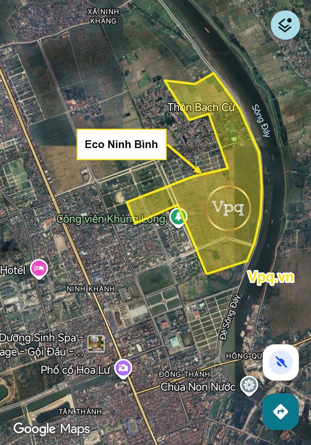 Vị trí dự án Eco Hoa Lư, Ninh Bình