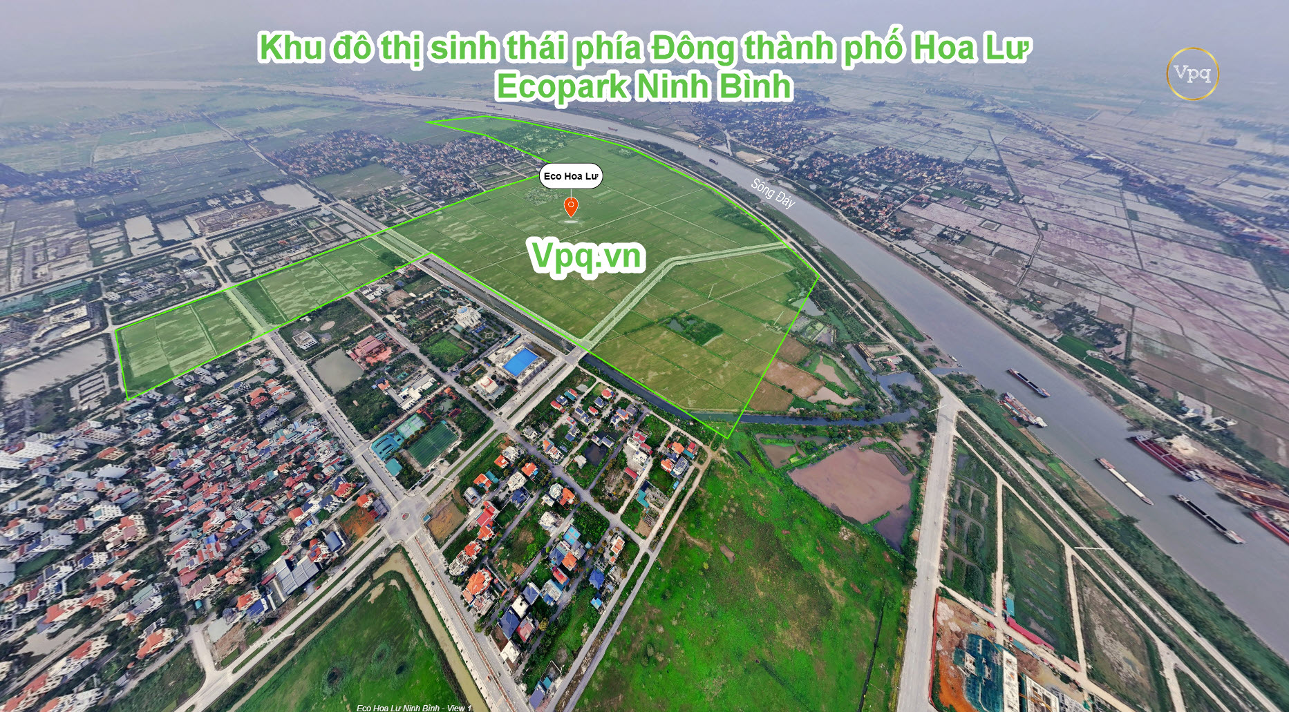 Hình ảnh thực tế vị trí dự án Eco Ninh Bình nhìn từ Sông Đáy (Ảnh 5)