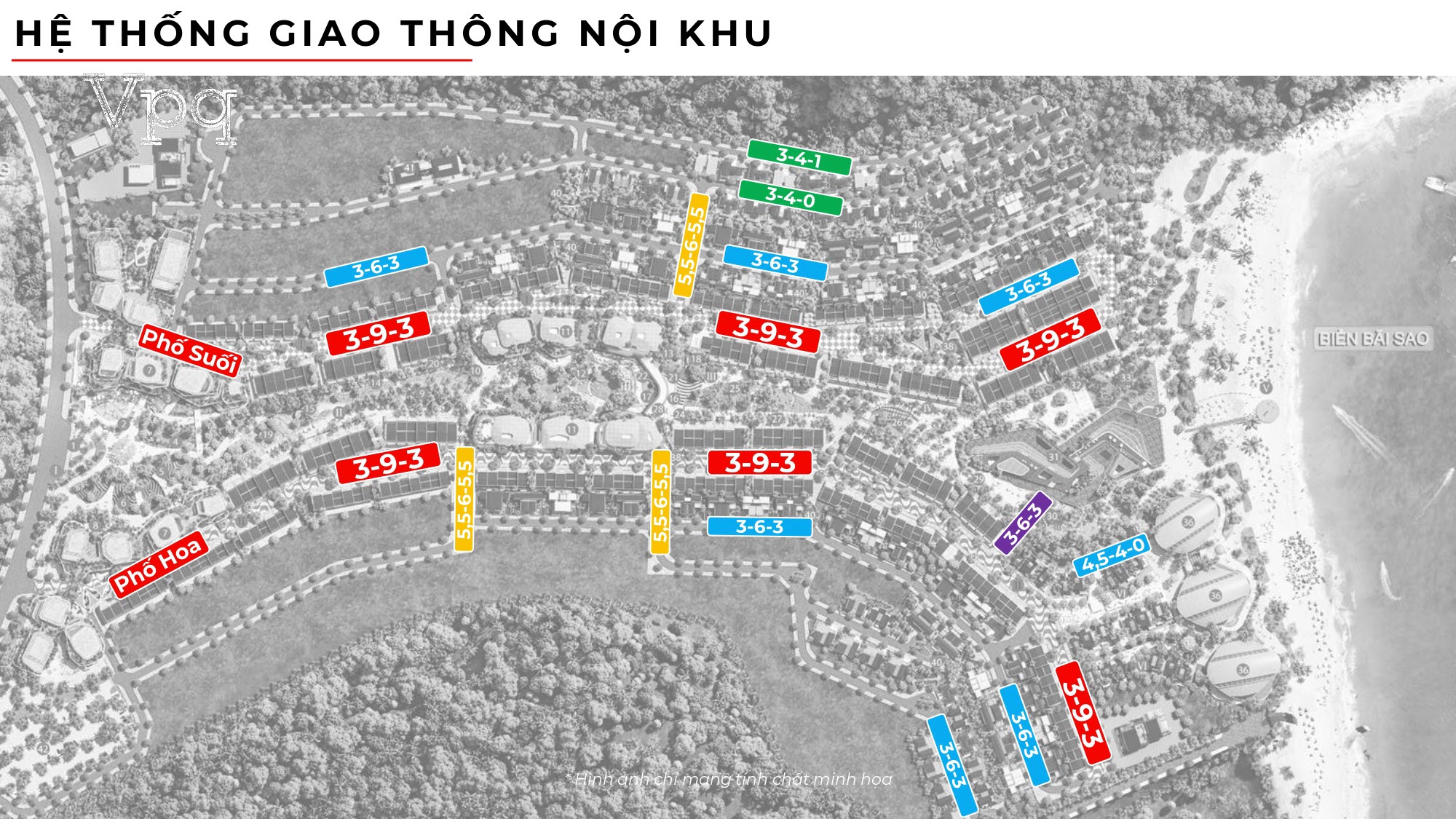 Hệ thống đường giao th&ocirc;ng nội khu