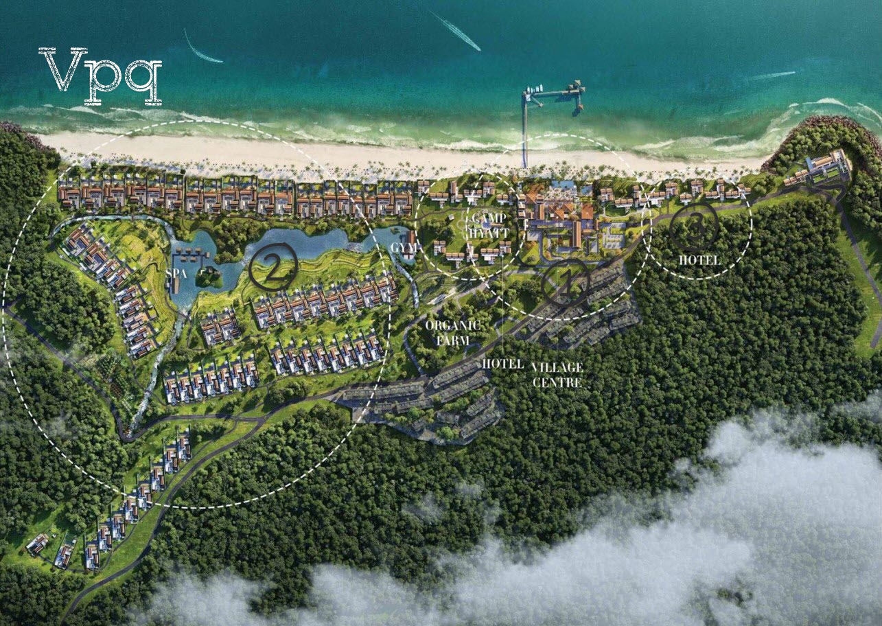 Tổng quan kết cấu kiến tr&uacute;c Park Hyatt Phu Quoc Residences