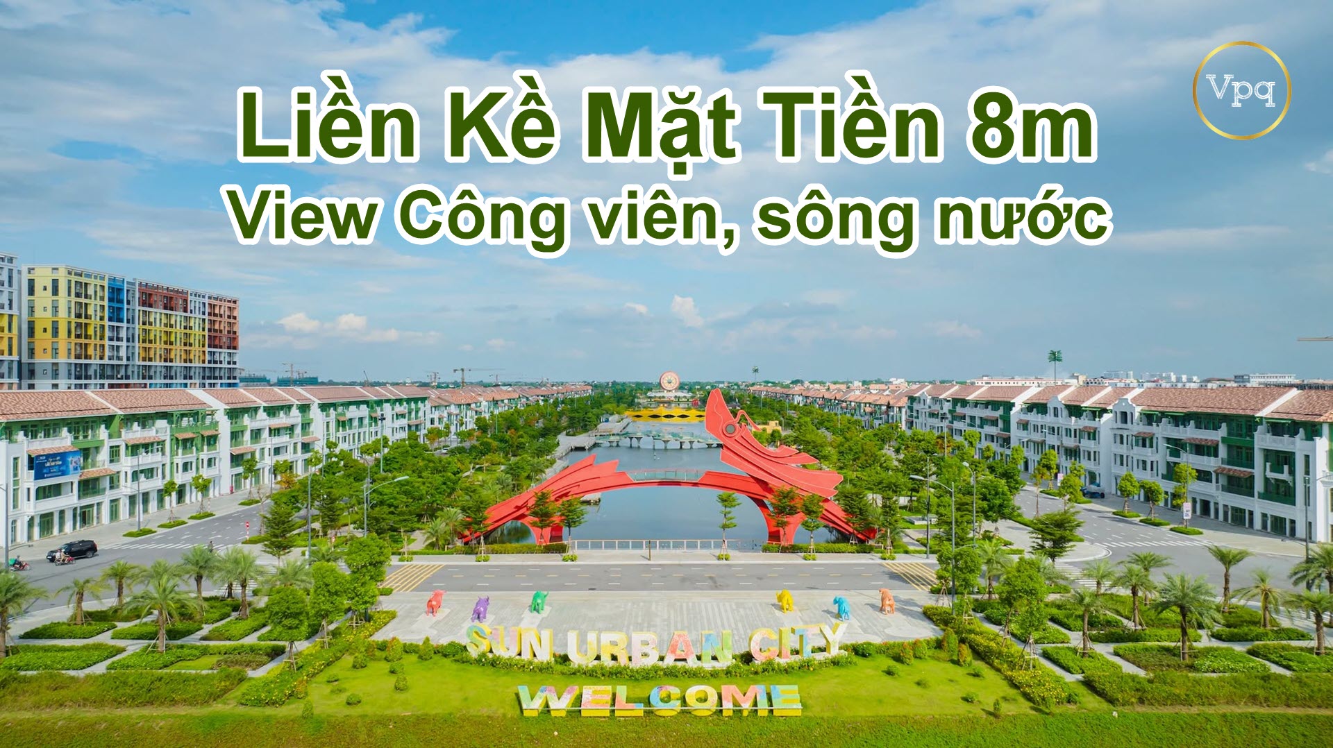 Hình ảnh thực tế Liền kề mặt tiền 8m dự án Sun Urban City