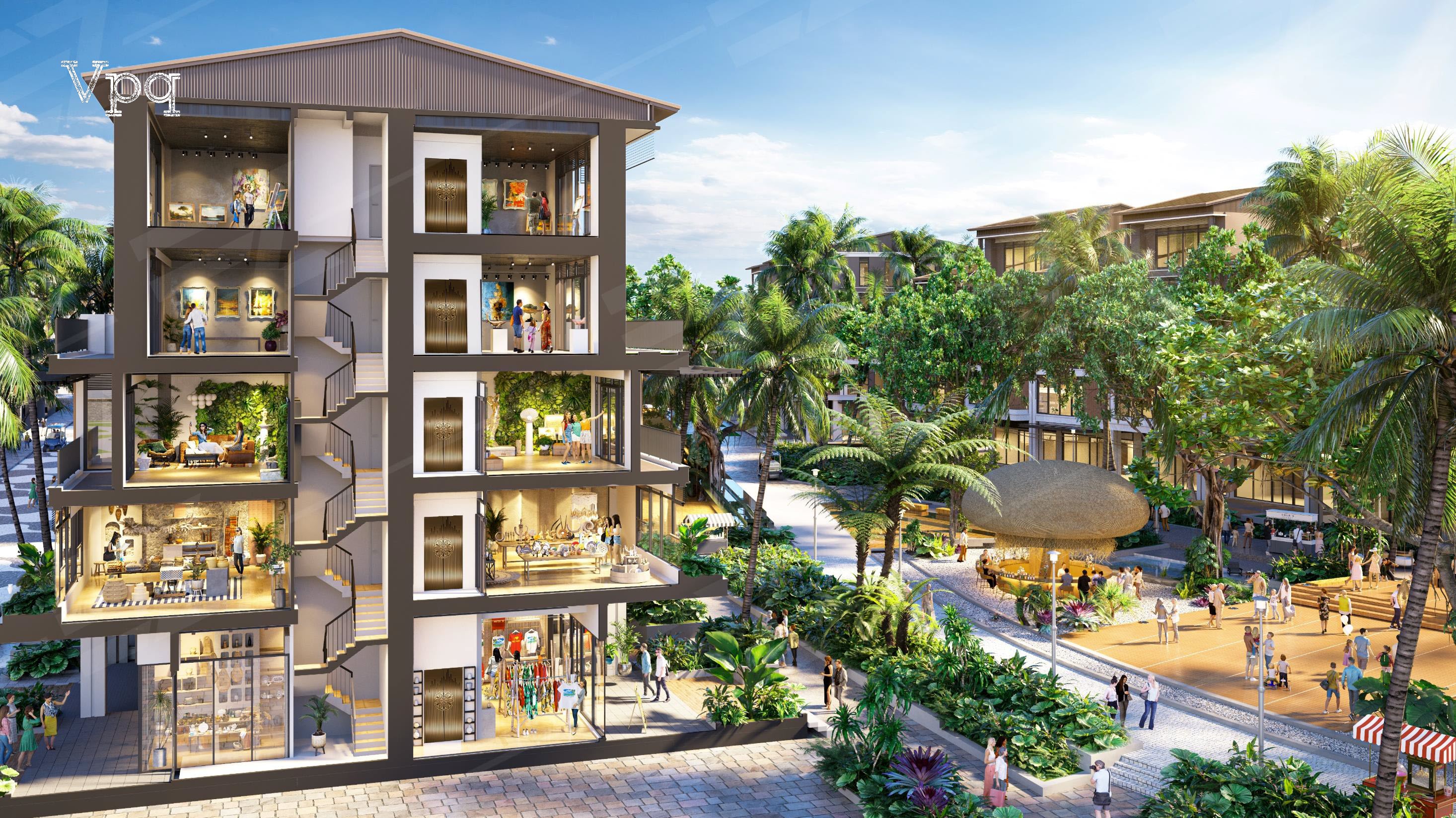 Mặt cắt Makaio Park House