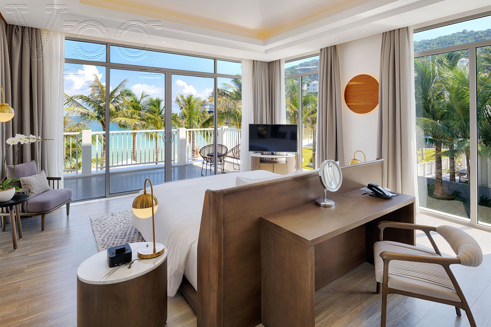 Phòng ngủ Master biệt thự Premier Village