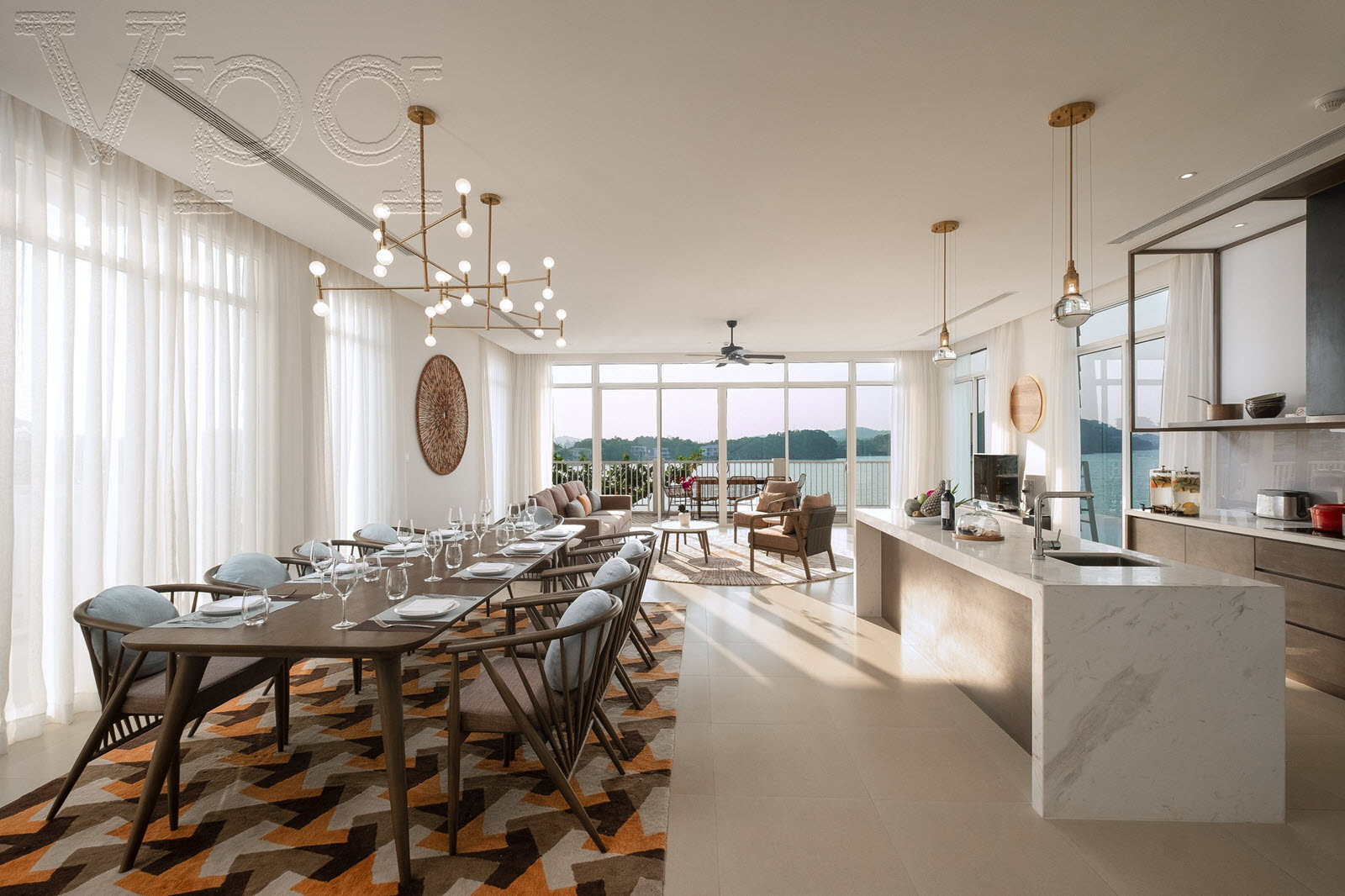 Phòng ăn biệt thự trên đồi Premier Village Phu Quoc Resort