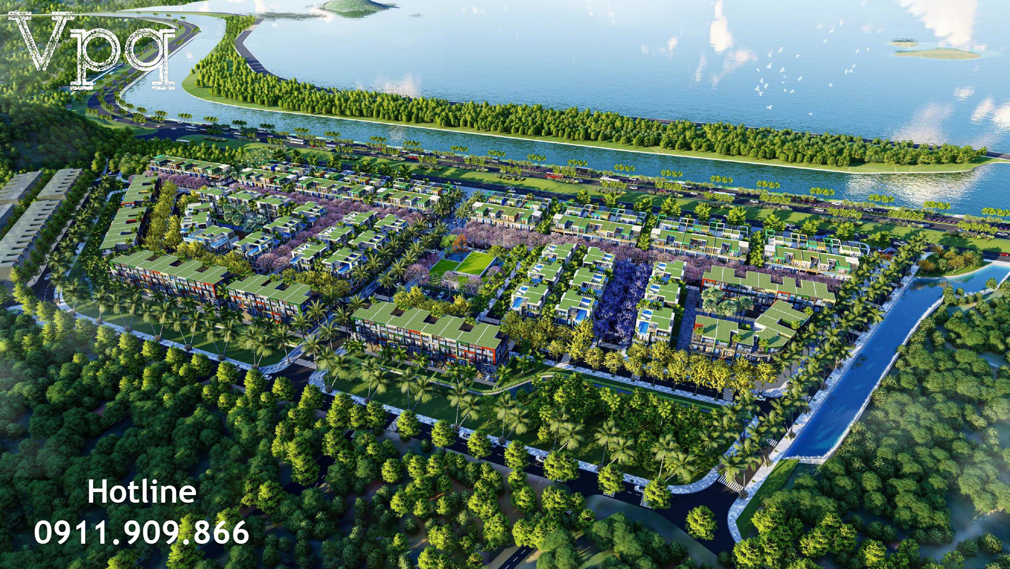 Phối cảnh tổng thể Flamingo Golden Hill (Giai đoạn 1 Flamingo H&agrave; Nam)