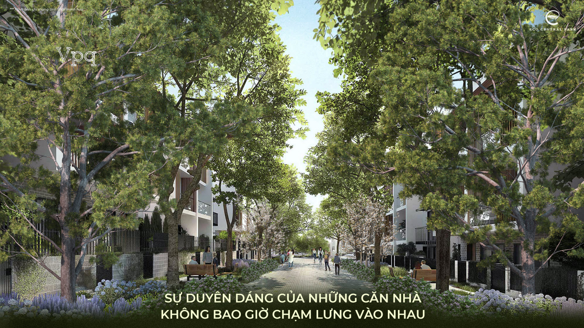 Sự duyên dáng của căn nhà là không bao giờ chạm lưng vào nhau