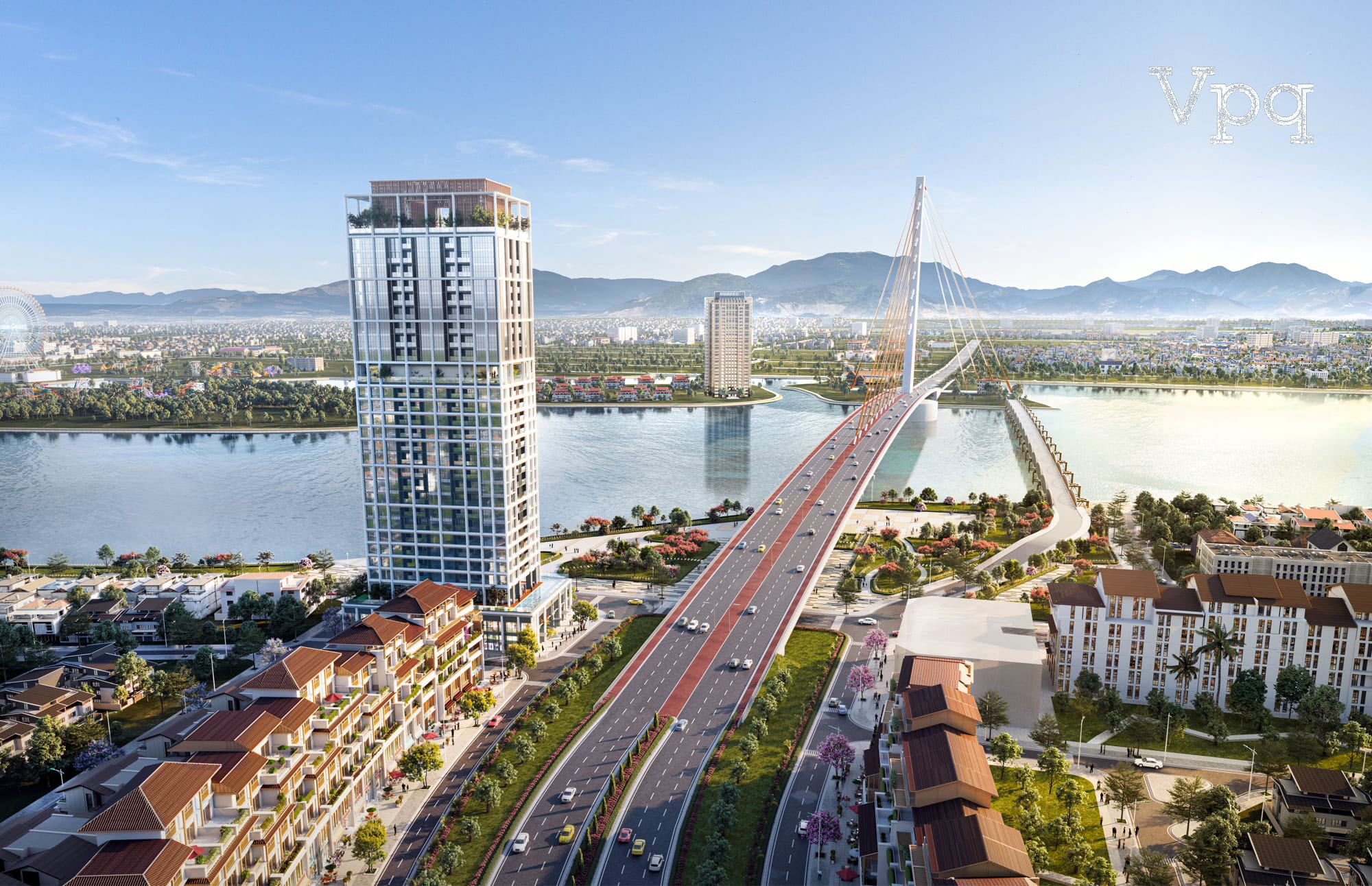 Phối cảnh căn hộ chung cư Sun Cosmo Residences view sông hàn
