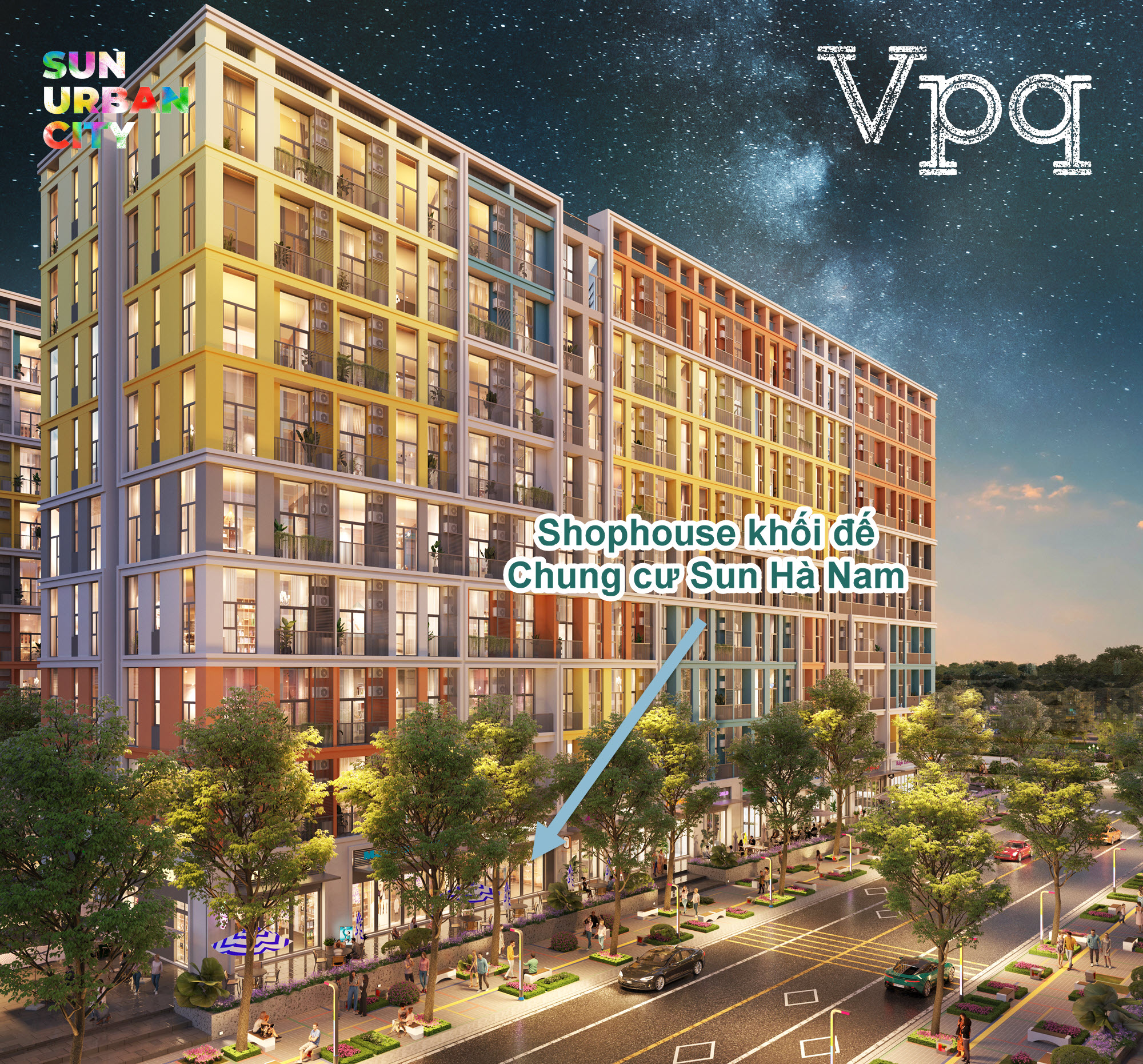 Phối cảnh chung cư Sun Urban City Hà Nam