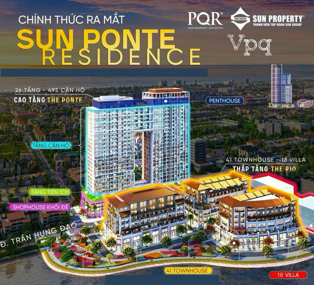 C&aacute;c loại h&igrave;nh sản phẩm Sun Ponte Residence