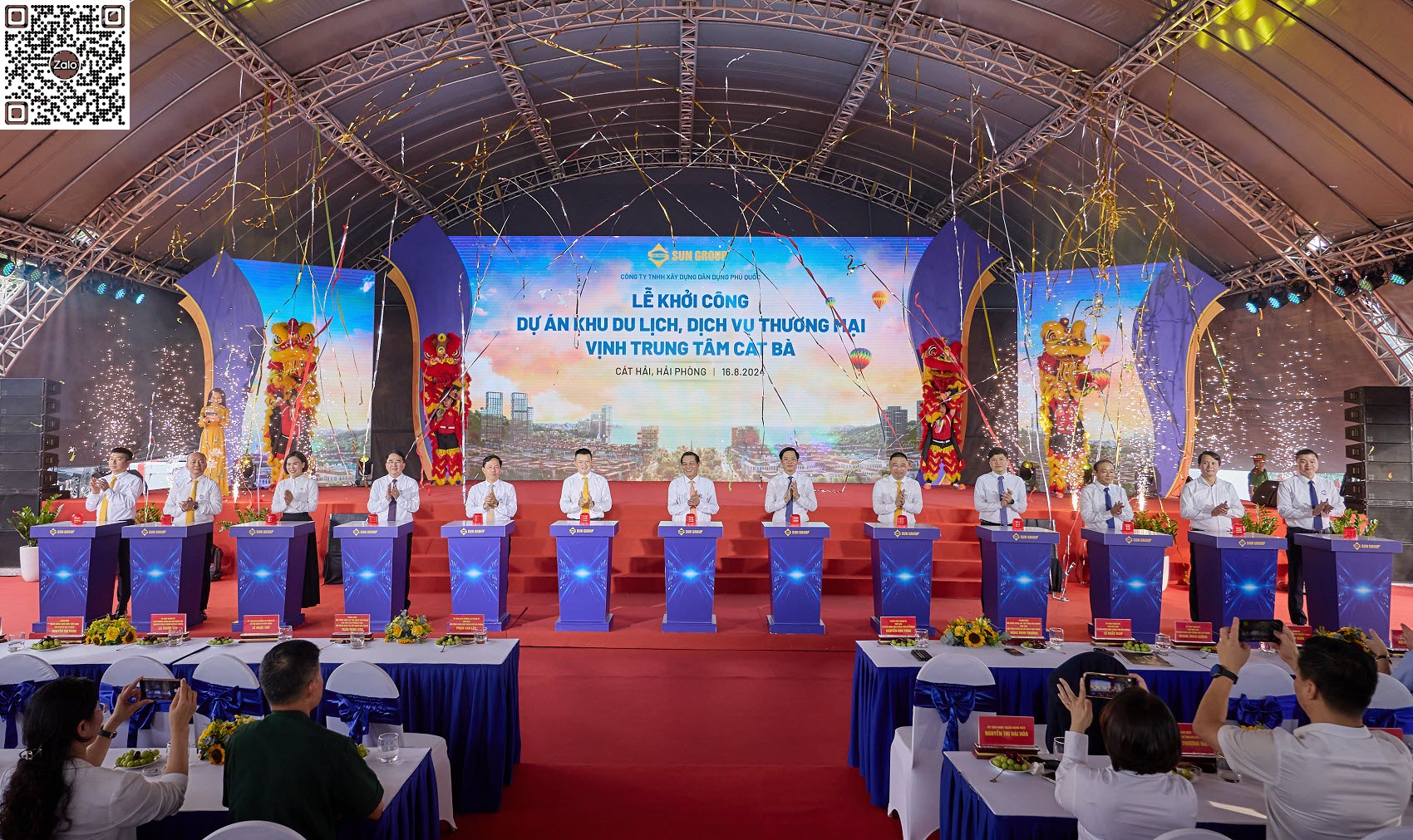 Ng&agrave;y 18/8/2024 ch&iacute;nh thức khởi c&ocirc;ng dự &aacute;n Sun C&aacute;t B&agrave;