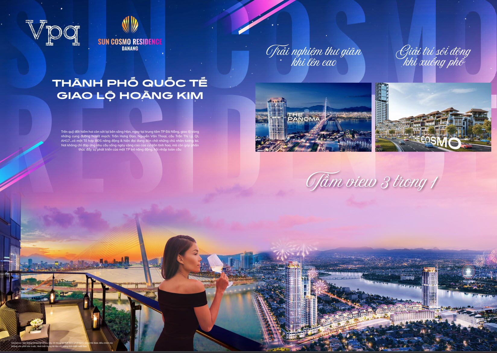 Sun Cosmo Residence - Thành phố quốc tế, giao lộ kim cương
