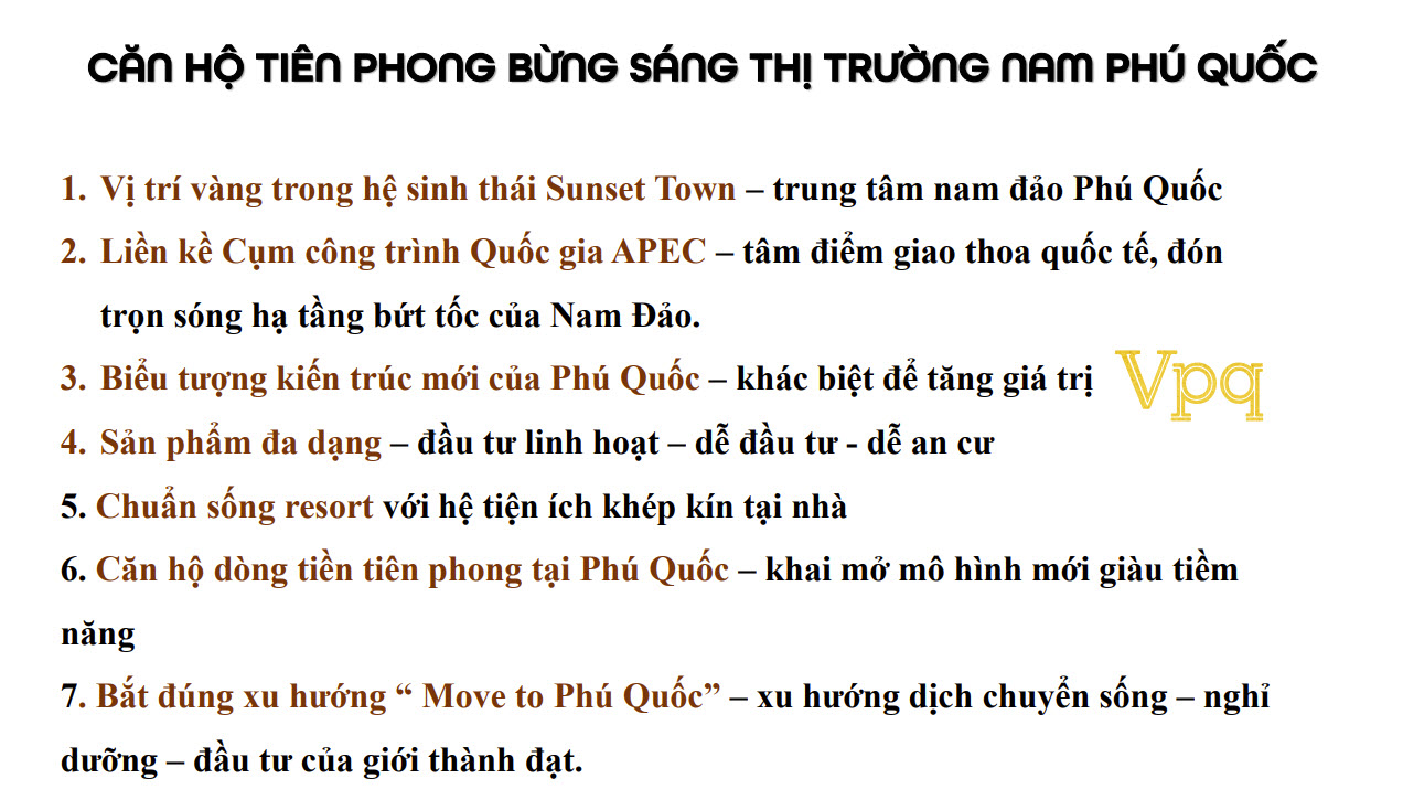7 lý do bạn lựa chọn căn hộ The Sunset Phú Quốc