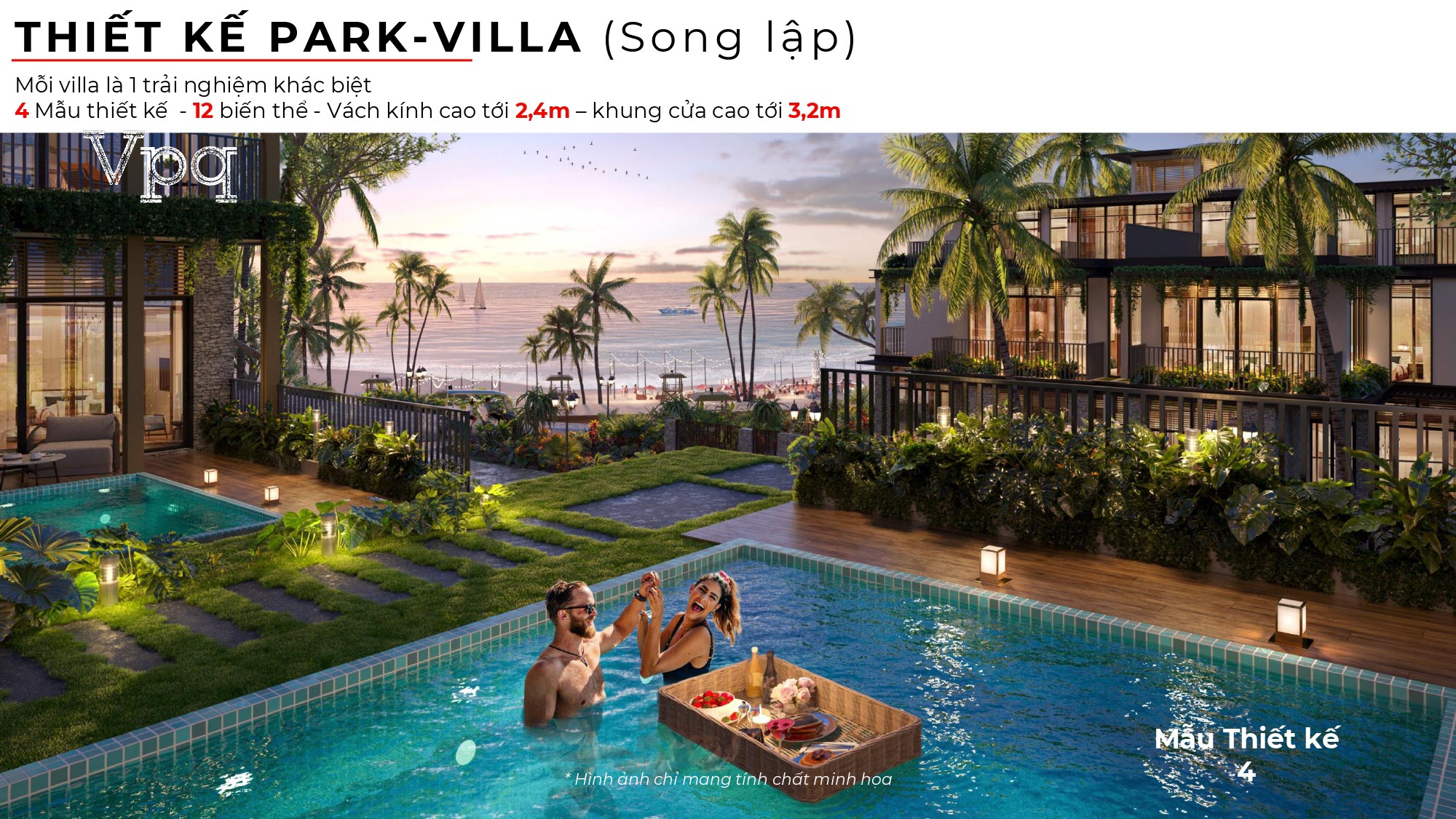 Phối cảnh mẫu thiết kế Park-Villa (Song lập) 4