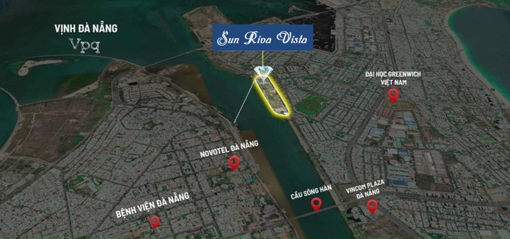 Vị trí Sun Riva Vista view Sông Hàn