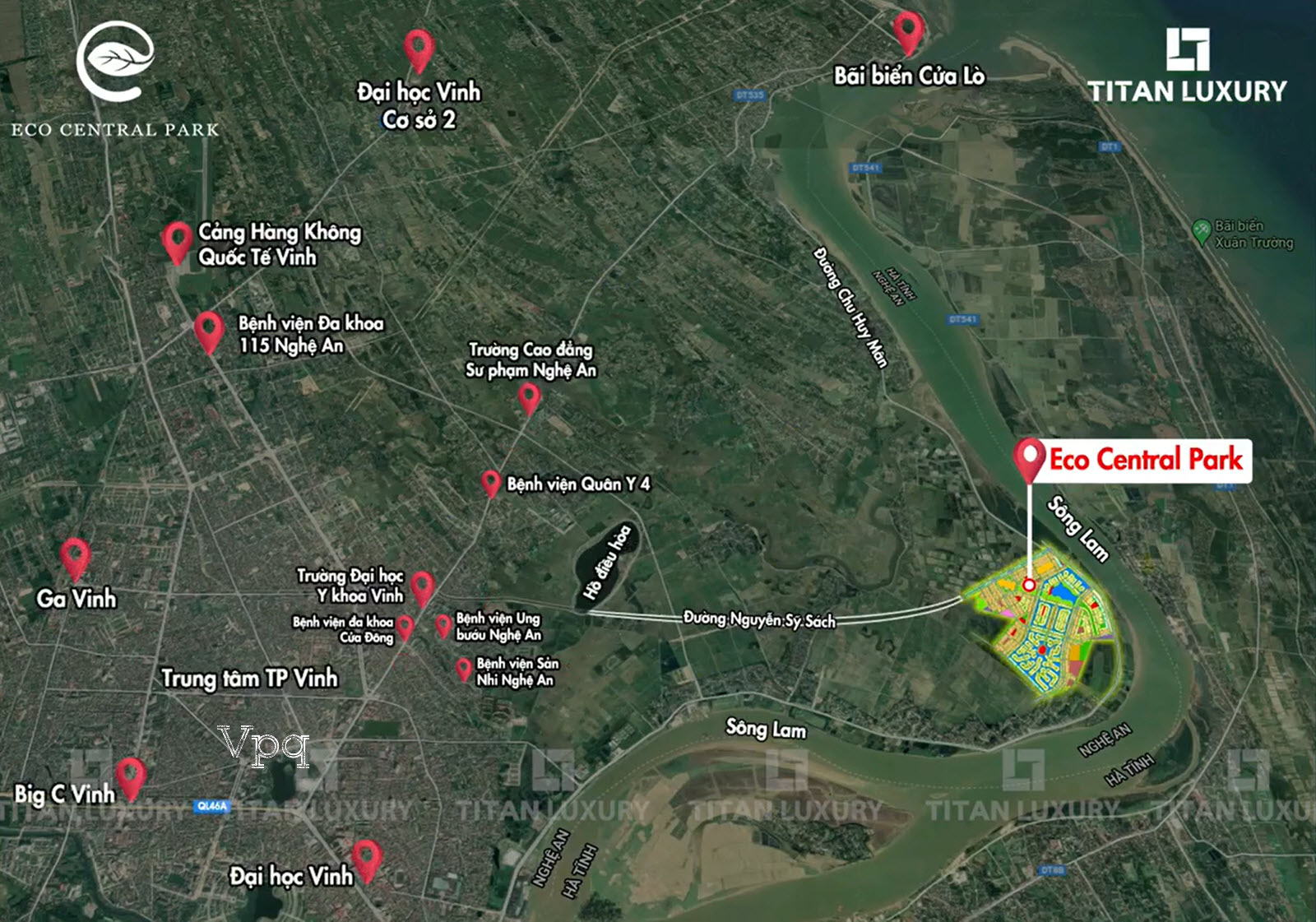 Kết nối tiện ích từ dự án Eco Central Park Vinh