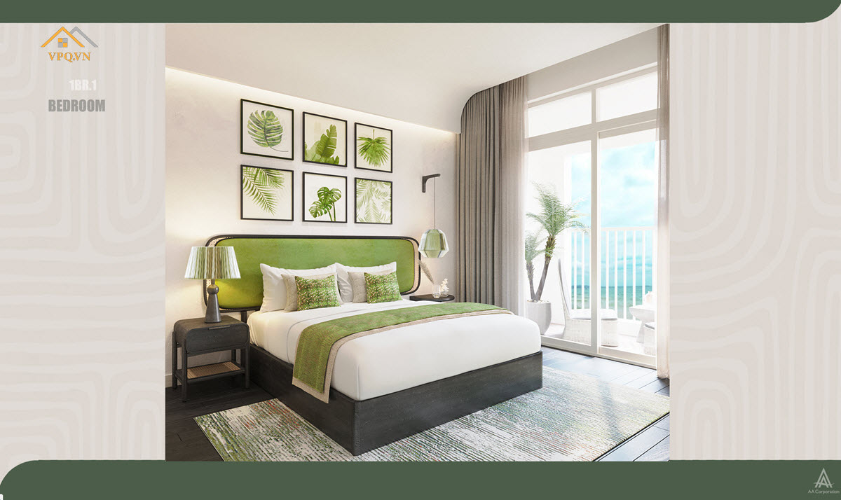Phối cảnh phòng ngủ căn hộ Hillisde