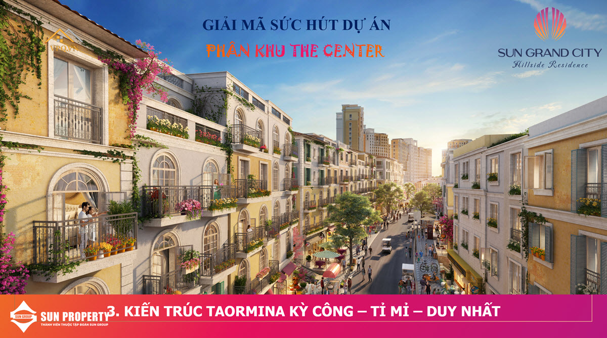 Kiến trúc Taormina kỳ công - tỷ mỉ - duy nhất của Shophouse Địa Trung Hải