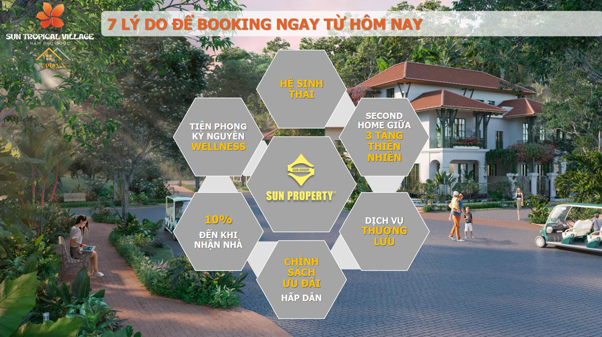 7 lý do để booking Sun Tropical Village ngay hôm nay