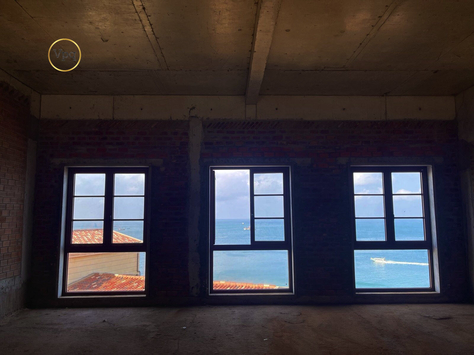 View thực tế tầng 1 Shophouse AMA103 - TRỰC DIỆN BIỂN