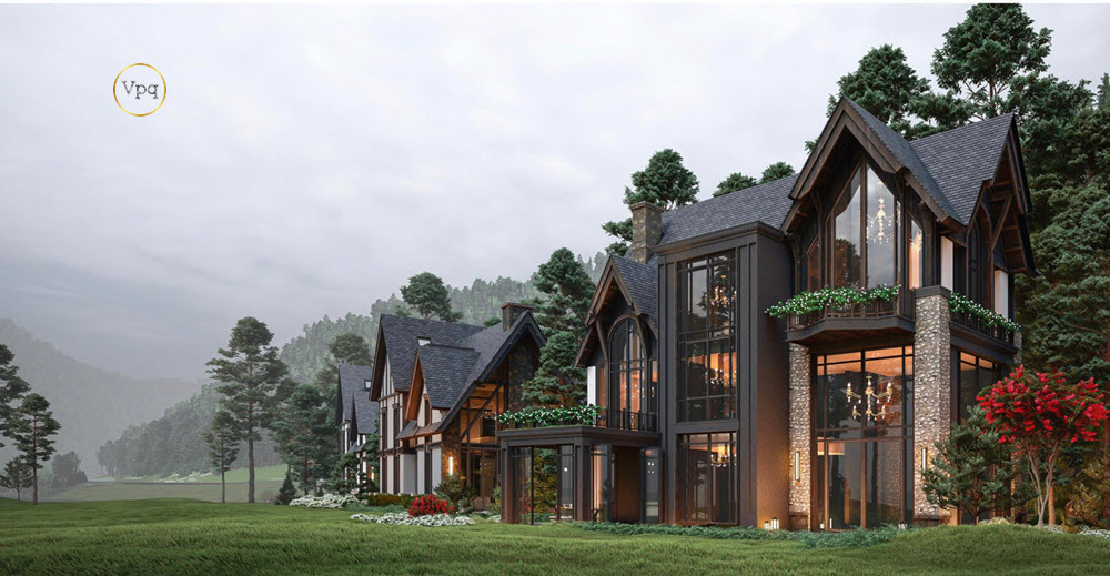 Phối cảnh biệt thự Serena Valley Thanh Lanh Resort