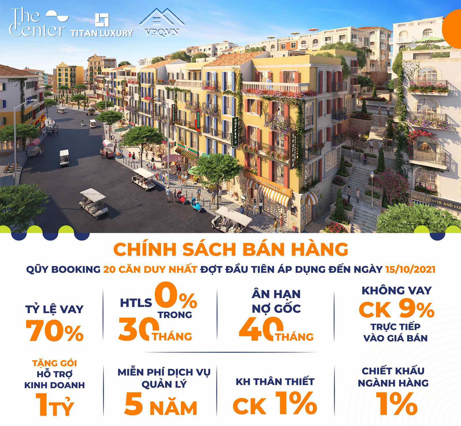 Chính sách bán hàng áp dụng cho 20 giao dịch đầu tiên trong tháng 10/2021