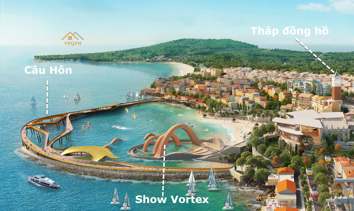 Cầu Hôn, Show Vortex, Tháp đồng hồ là 3 tiện ích thu hút hàng triệu lượt du khách ghé qua Shophouse The Center