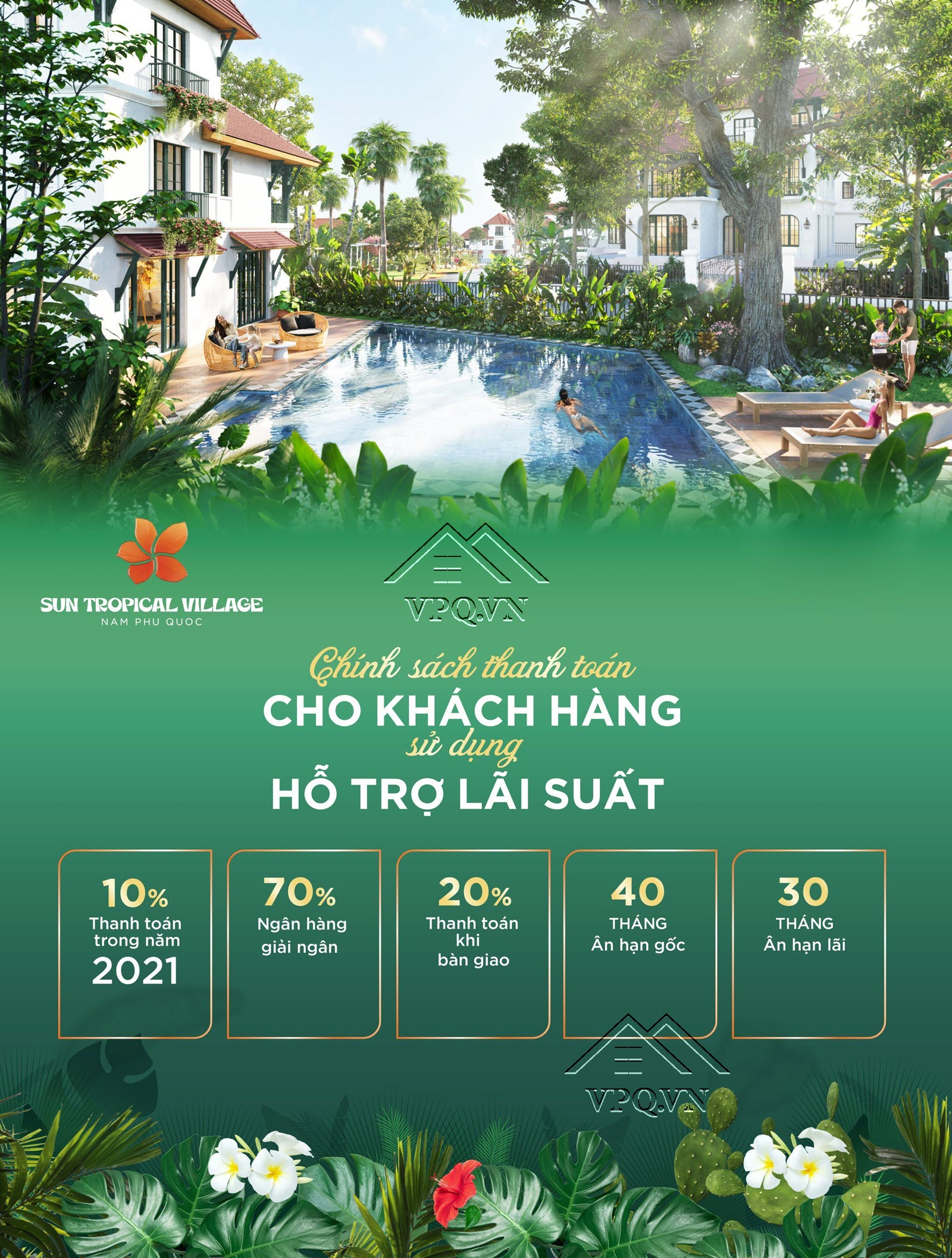 Chính sách bán hàng Sun Tropical Village dành cho khách vay ngân hàng