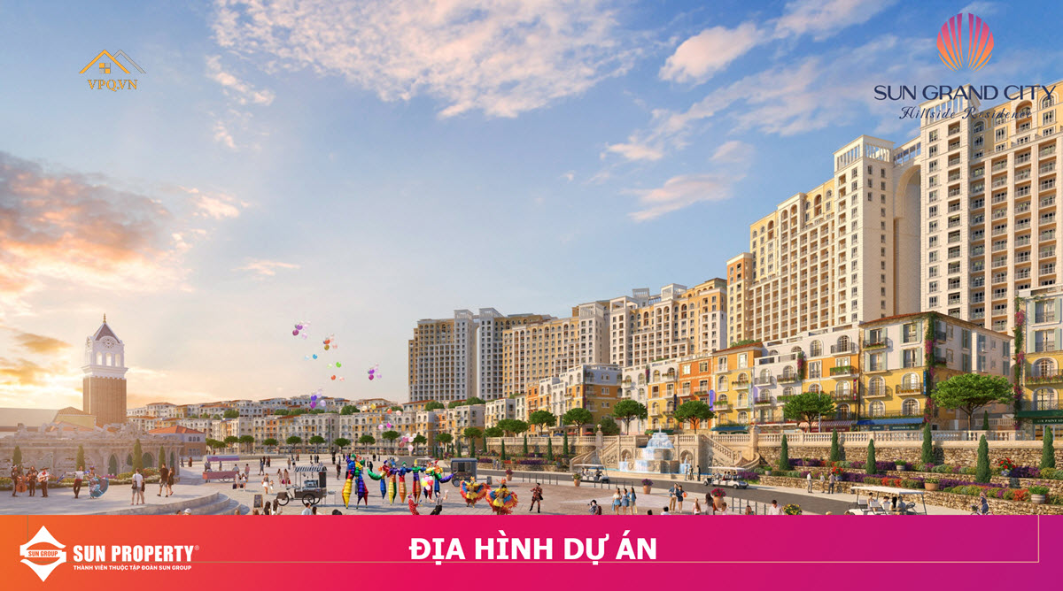Địa h&igrave;nh dự &aacute;n shophouse Địa Trung Hải khu vực trung t&acirc;m đối diện Central Village