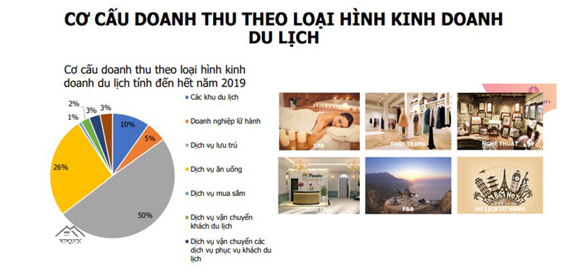 Cơ cấu doanh thu theo loại hình kinh doanh du lịch