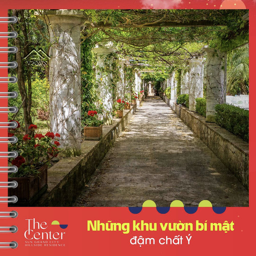 Khu vườn bí mật đậm chất Ý tại The Center Phú Quốc