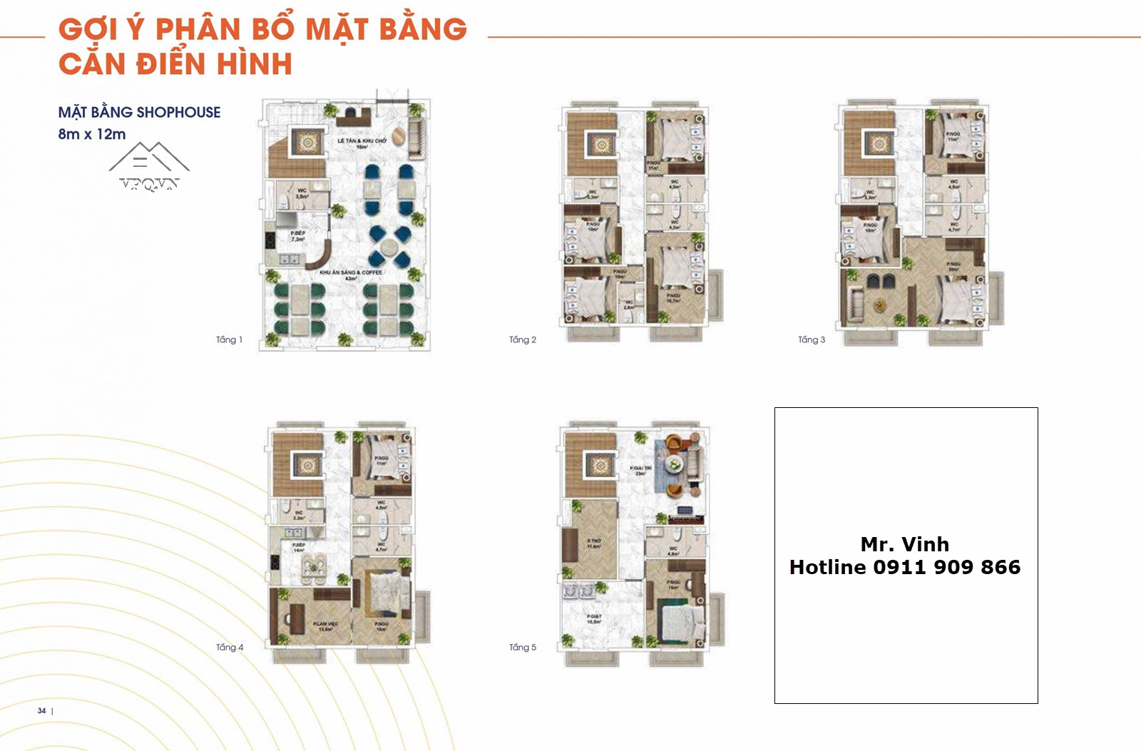 Layout Shophouse VEN 85 Địa Trung Hải Phú Quốc