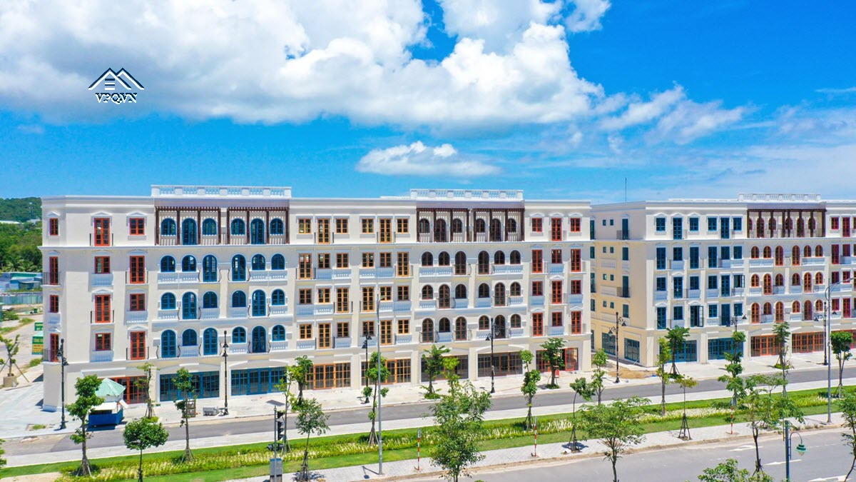 Hình ảnh thực tế Shophouse GT chẵn đã hoàn thiện mặt ngoài