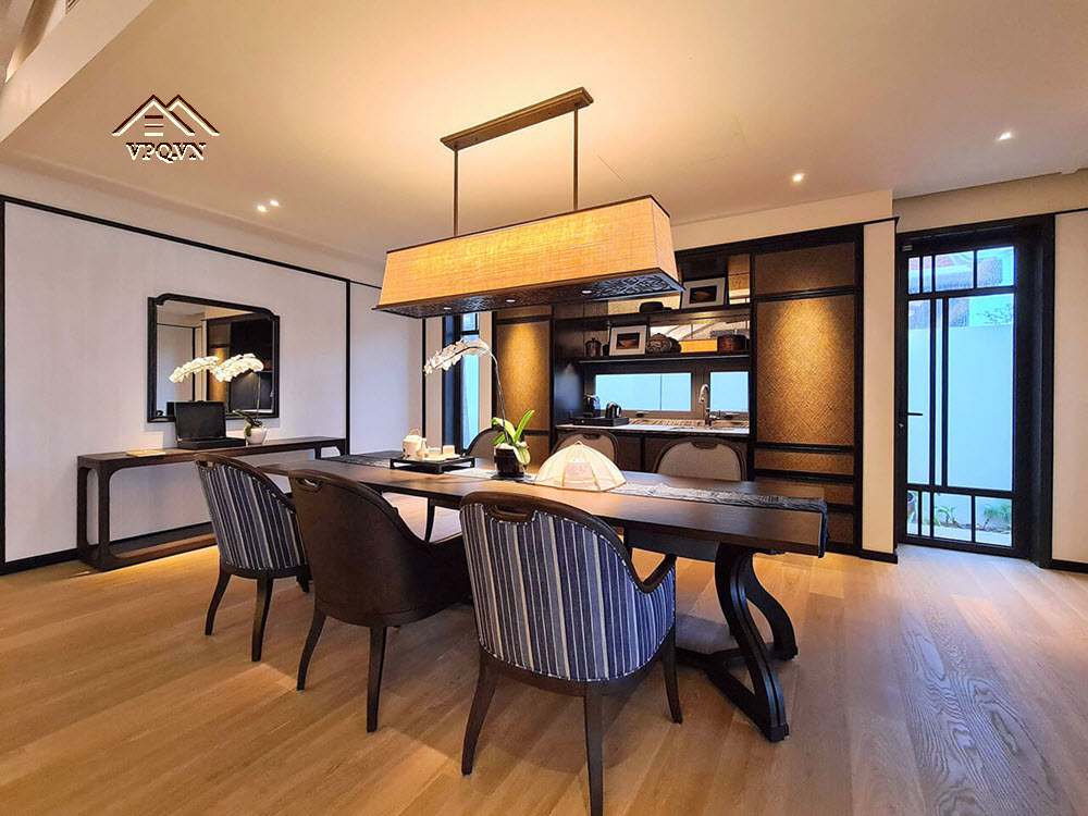 Nội thất ph&ograve;ng ăn biệt thự Park Hyatt Phu Quoc Residences
