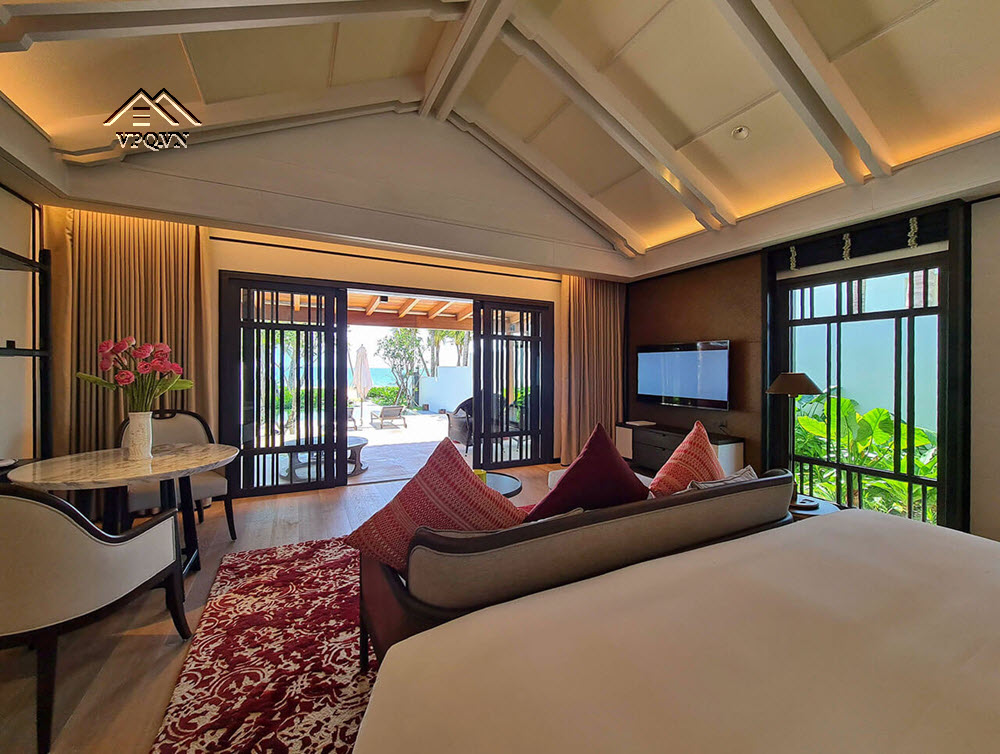 Nội thất ph&ograve;ng ngủ Master biệt thự Park Hyatt Phu Quoc Residences