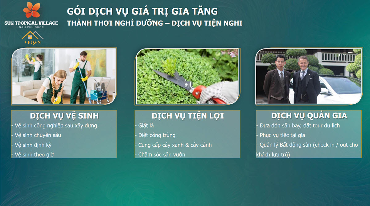 Dịch vụ tỉa cây, chăm sóc và trồng cây sẽ giúp chủ nhân luôn giữ được cảnh quan căn nhà mà không tốn công chăm sóc