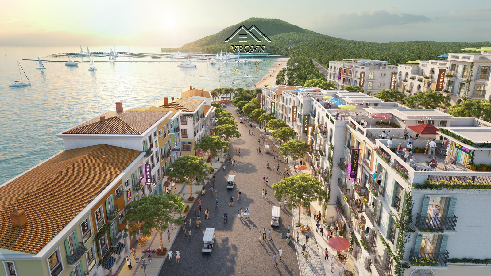 Mặt phố Shophouse Địa Trung Hải cung đường Amalfi