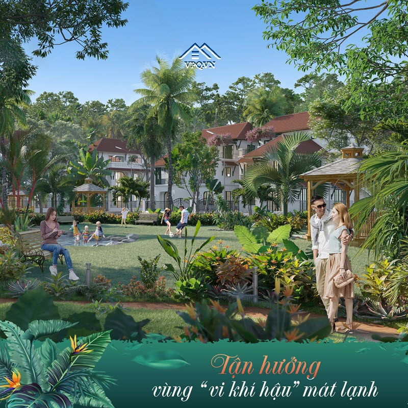 Đặc quyền của cư dân làng nhiệt đới Sun Tropical Village: OXY + Sắc Xanh