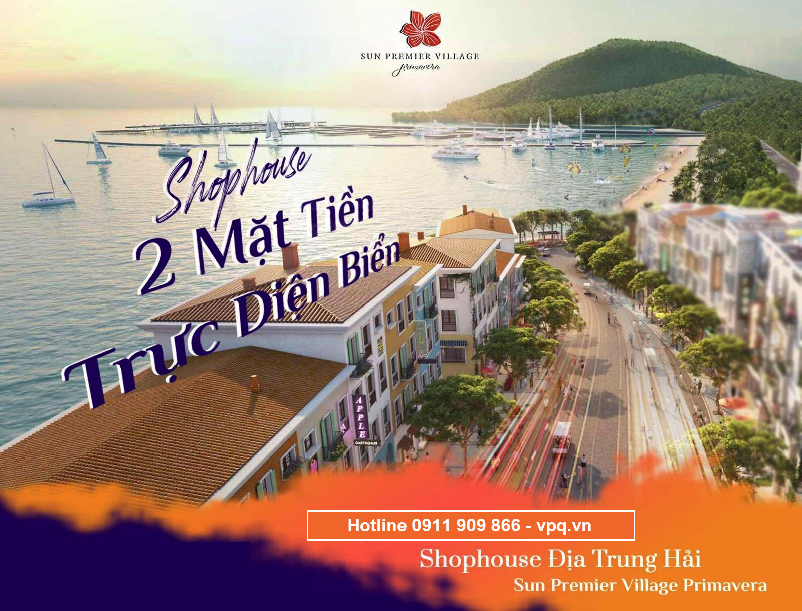 Dãy shophouse Địa Trung Hải duy nhất sở hữu 2 mặt tiền - Mặt tiền Amalfi