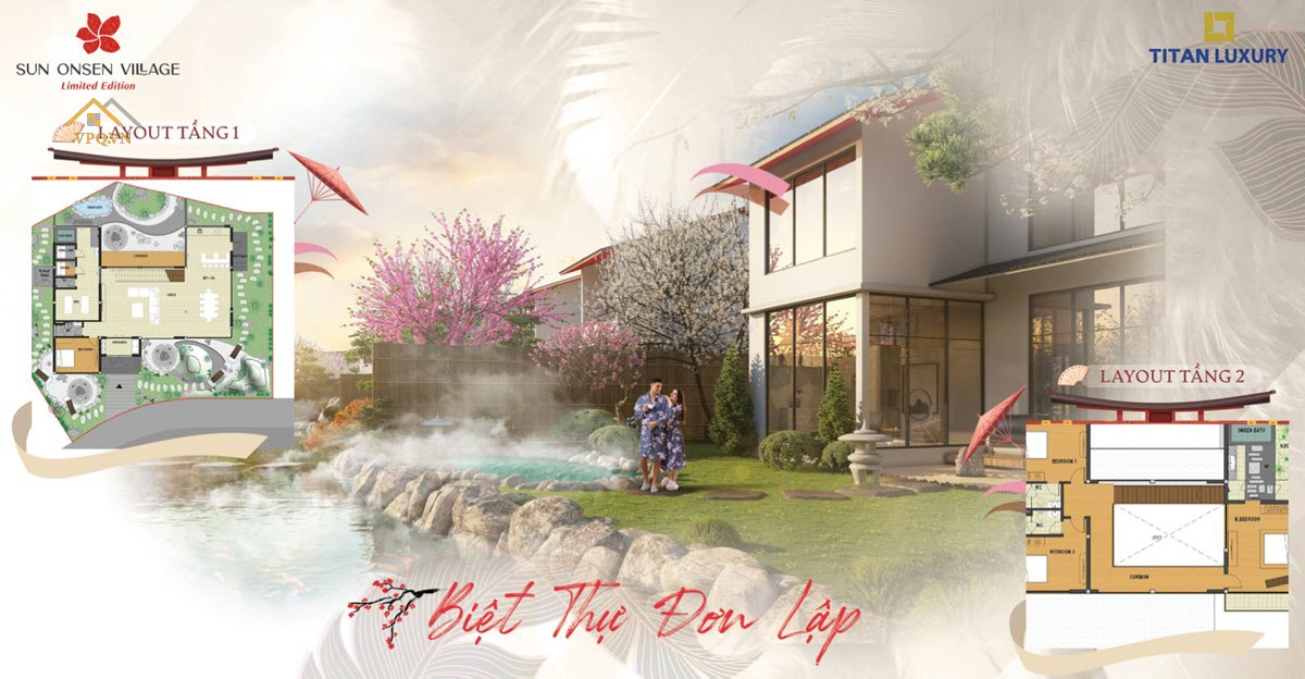 Phối cảnh Biệt thự khoáng nóng Quang Hanh - Đơn lập