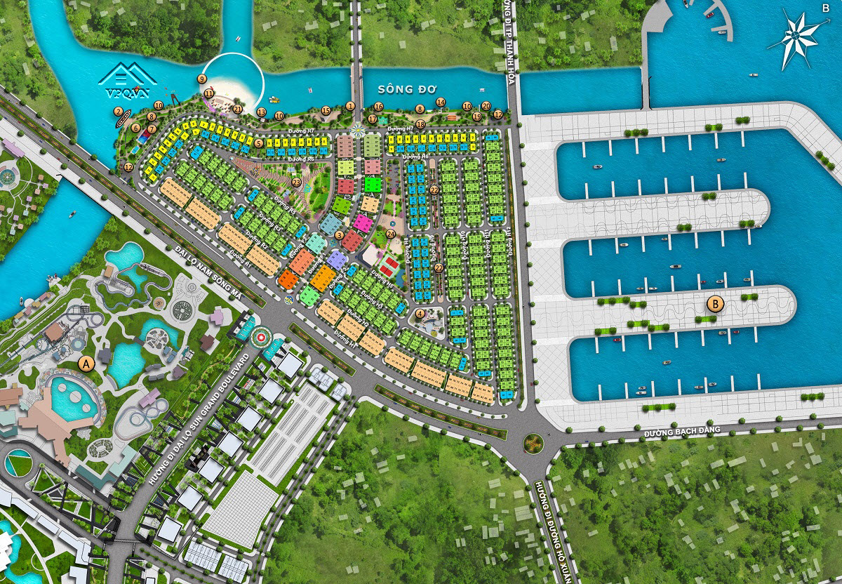 Mặt bằng Sun Riverside Village Sầm Sơn