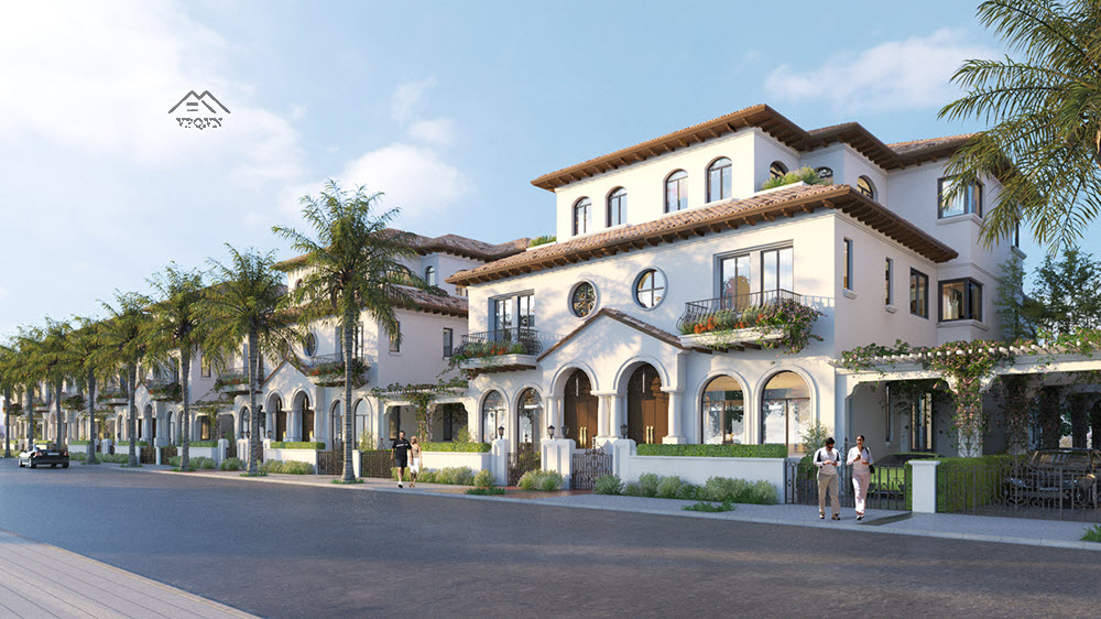 Phối cảnh biệt thự tứ lập Sun Riverside Village Thanh Hóa