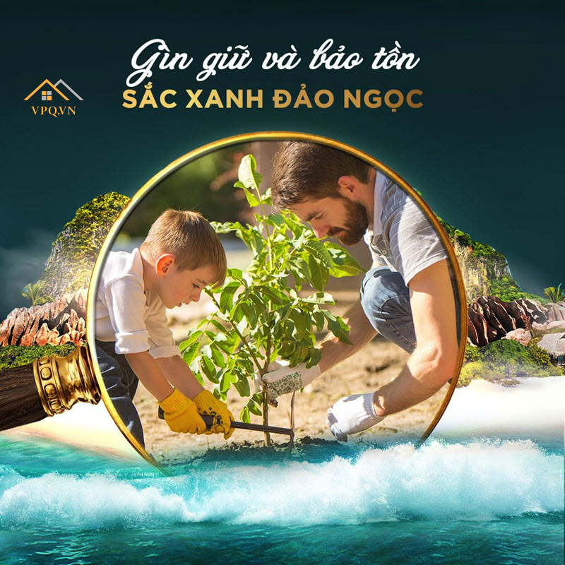 Gìn giữ và bảo tồn sắc xanh đảo Ngọc với những căn nhà nép dưới tán cây, cùng vun trồng những khu vườn nhiệt đới để màu xanh mãi căng tràn sức sống.