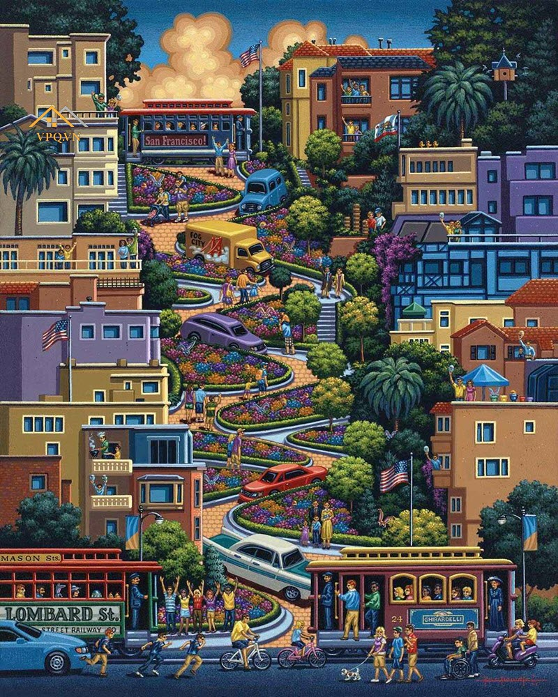 Thang Rồng Địa Trung Hải lấy cảm hứng từ Lombard Street, San Francisco