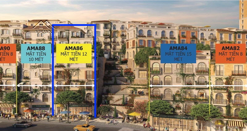 Thiết kế Shophouse The Center Phú Quốc mặt tiền 12m